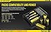 Nitecore D4 Digicharge universal home/in-car battery charger, Four Nitecore 18650 NL183 2300mAH rechargeable batteries with 2 X EdisonBright AA to D type battery spacer/converters