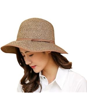 Women Bowknot Large Brim Beach Bucket Sun Hat