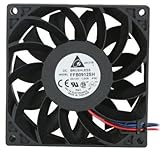 Delta Electronics FFB0912SH-F00 92x92x25mm Cooling Fan, 90.02 CFM, 4100 RPM, 50 dBA, 0.69 AMP, 3-pin TAC connector