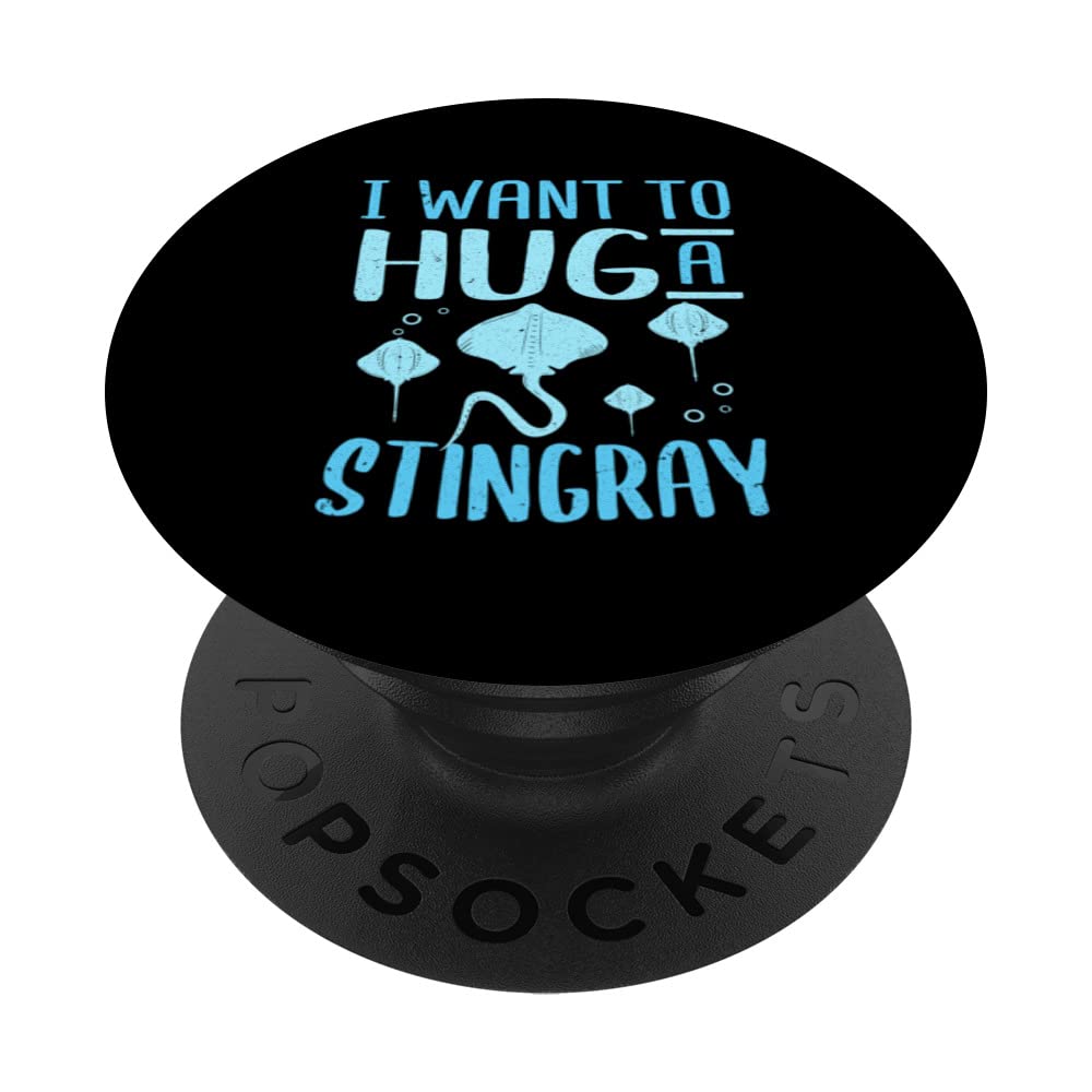 Manta Rays I Want To Hug A Stingray PopSockets Swappable PopGrip