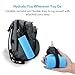 ARCHEER Collapsible Water Bottle Foldable Silicone Bottle FDA-approved Sports Canteen Roll Up Cup for Outdoors, Hiking, Camping, Biking and Traveling - 20 oz(Blue)