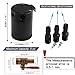 Sporacingrts Compact Black Baffled 3-Port Oil Catch Can+ 0.41'' 10.3mm Oil Drain Cock Valve