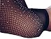 L&ZZ Women's Sexy High Waist Tight Sparkle Rhinestone Fishnet Stockings Pantyhose