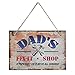 Dad's Fix-It Shop Sign, 10
