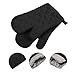 VEEYOO 100% Cotton Oven Mitts Terry Heat Resistant Oven Gloves for Kitchen Set of 2, 7 x 12
