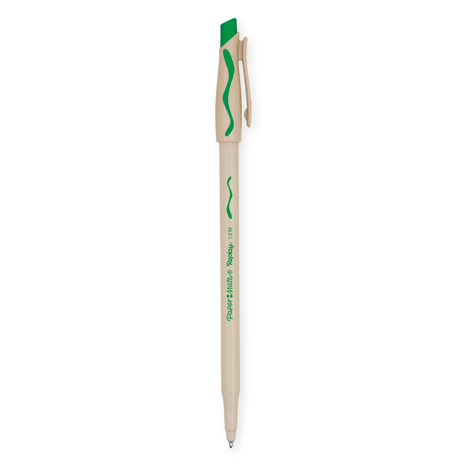 Paper Mate Replay Erasable Ballpoint Pen Medium Tip ,Green