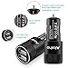 Akaho iPhone Car Charger,Rapid Dual Port 24W 4.8A USB Car Charger Adapte with Apple Lightning Cable to USB Cable for iPhone 7/ 7Plus, 6S/ 6S Plus, 6/ 5S/ SE/ 5/ 5C,iPad Air,Mini,Pro - Black