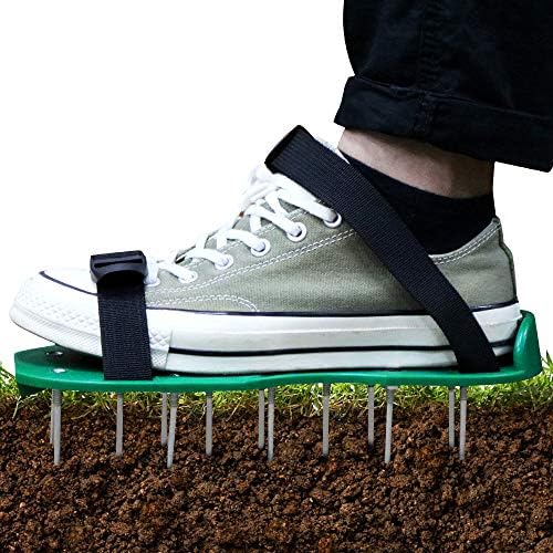 ガーデンシューズ 芝生のエアレーションスパイク ガーデンスパイク 芝生穴あけ用 1組入 農作業 園芸 シューズ 人気ブレゼント