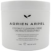 Adrien Arpel Coconut Cleansing Crème, Facial Cleanser & Makeup Remover, Balm Hydrates & Softens Sensitive, Dry & Mature Skin, 4 oz