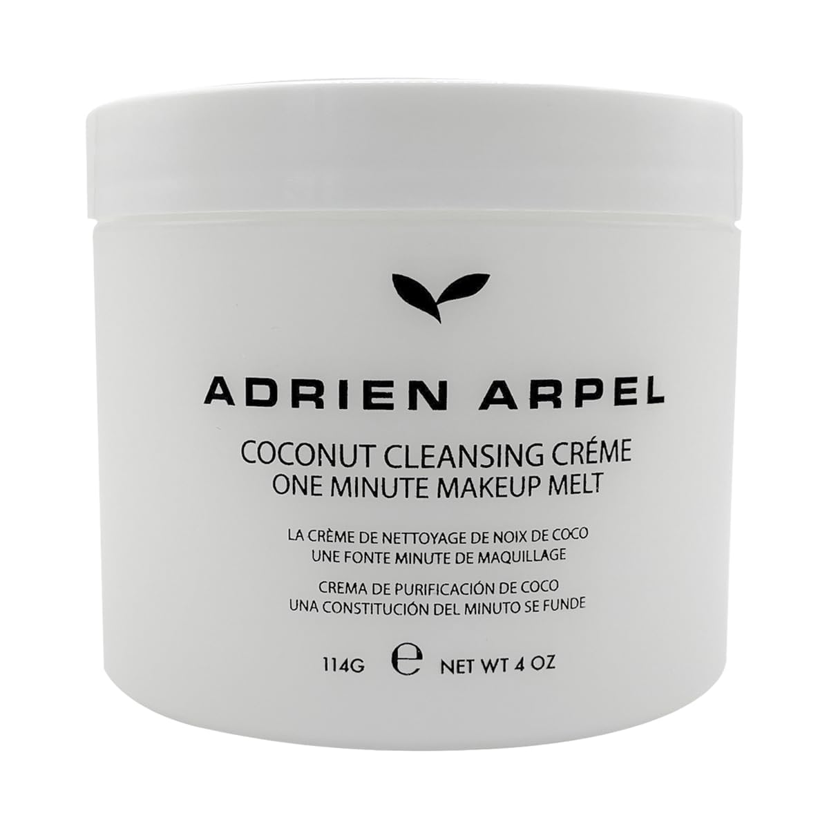 Photo 1 of Adrien Arpel Coconut Cleansing Crème, Facial Cleanser & Makeup Remover, Balm Hydrates & Softens Sensitive, Dry & Mature Skin, 4 oz