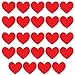 VictoryStore 24 Red Hearts Valentine's Day Yard Sign Outdoor Lawn Decorations 13x12 Inches Pathway Markers - Set of 24, Includes Stakes, Waterproof, American Made
