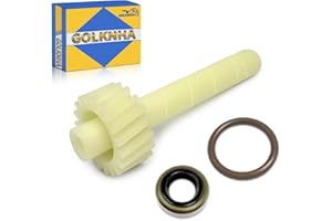 GOLKNHA TH350 19-Tooth Speedometer Driven Gear with Housing Seals, Turbo 350 (GM TH350) Speedo Gear Replacement-White