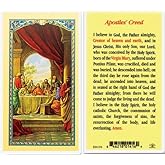 Hirten Apostles' Creed Laminated Catholic Prayer Holy Card, Single Card – Pocket Catechism Devotional for Strengthening Faith & Daily Prayer
