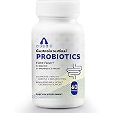 Ausalli Gastrointestinal Probiotics, Flora-Focus 20 Billion CFU, 10 Probiotic Strains with Amla Extract, 60 Capsules, Digestive & Immune Support Supplement