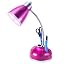 Juicy Organizer Desk Lamp with Charging Outlet - Pink - Purple Desk ...