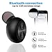 Mini Bluetooth Earbud, ELEGIANT Bluetooth Earpiece Earphone Car Headset Single In-ear Bluetooth Headset Headphone with Mic 6-Hour Playtime for iPhone Samsung Android (One Pc, Two Chargers)