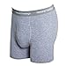 Mens Underwear Boxer Briefs Gray Long Leg Boxer Briefs Pack 3 with Fly S/M/L/XL/XXL
