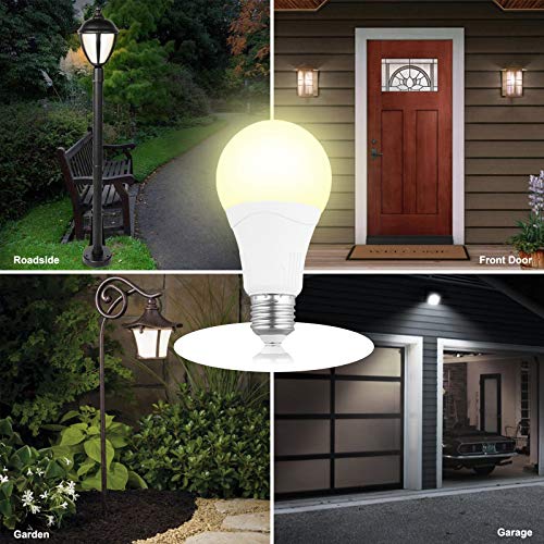 Motion Sensor Light Bulbs Outdoor A21 E26 Base 15W(100W Equivalent