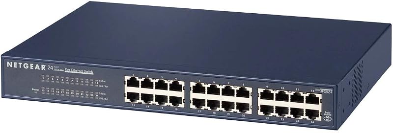 NETGEAR JFS524-200EUS ProSAFE 24 Port 10/100 Fast Ethernet Switch Network