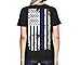 WOMENS Thin Blue Line American Flag T-shirt