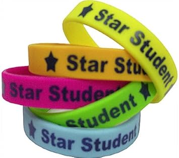 Amazon Com Teacher Created Resources Star Student Wristbands Multi Color 6548 Educational Supplies Office Products