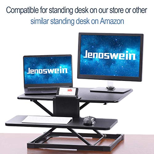 JENOSWEIN Clamp on Keyboard Tray Under Desk 26" Platform Fits Full Size