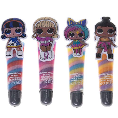 Townley Girl L.O.L. Surprise Makeup Set with 8 Flavored Lip Glosses for