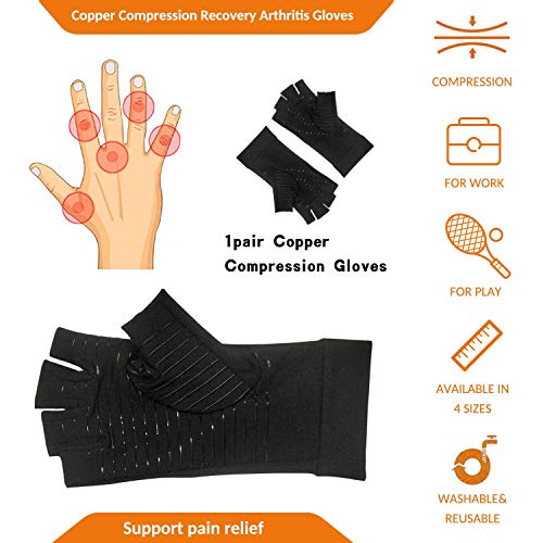 David Copper Compression Arthritis Gloves Guaranteed Highest Copper