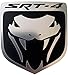 24Designs Compatible Front Emblem Angry Viper Srt4 Black Replacement for Dodge Neon
