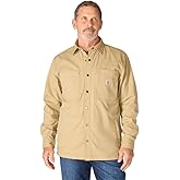 Carhartt Rugged Flex® Relaxed Fit Canvas Fleece-Lined Snap-Front Shirt Jac