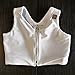Post Surgical Comfort Compression Sports Bra: White Dragonfly