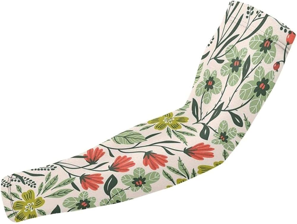 Uv Sun Protection Arm Sleeves Beautiful Flowers Arm Sleeves Cooling