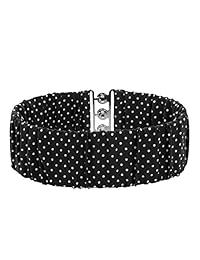 Mujer Vintage de ancho gancho elástico cinturón de cintura elástico lunares Cinch cinturones