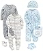 Simple Joys by Carter's Baby Boys' 8-Piece Footed Take Me Home Set, Blue/Gray, 0-3 Months