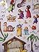 Christmas Reusable Window Clings ~ Build Your Own Nativity Scene (23 Clings, 1 Sheet)