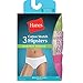 Hanes Women's 3 Pack Comfortsoft Cotton Stretch Hipster Panty, Assorted, Size 7
