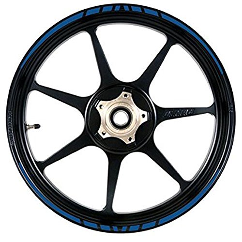 POSSBAY 16Pcs Wheel Rim Sticker Reflective Decal Stripe Tape 17''-19'' for Motorcycle Car Bike