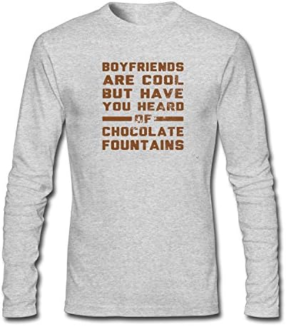 KUYUE Men's Boyfriends Are Cool But Have You Heard of Chocolate Fountains T-Shirt