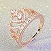 Similanka Rings Women 18K Rose Gold Plated AAA Cubic Zirconia Princess Crown Ring Girl Gift Wedding Engagement (8)