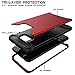 Galaxy S8 Case,OBBCase Samsung Galaxy S8 Case,Three Layer Heavy Duty High Hybrid Shockproof Impact Resistant Protective Cover Case For Samsung Galaxy S8,Red/Black