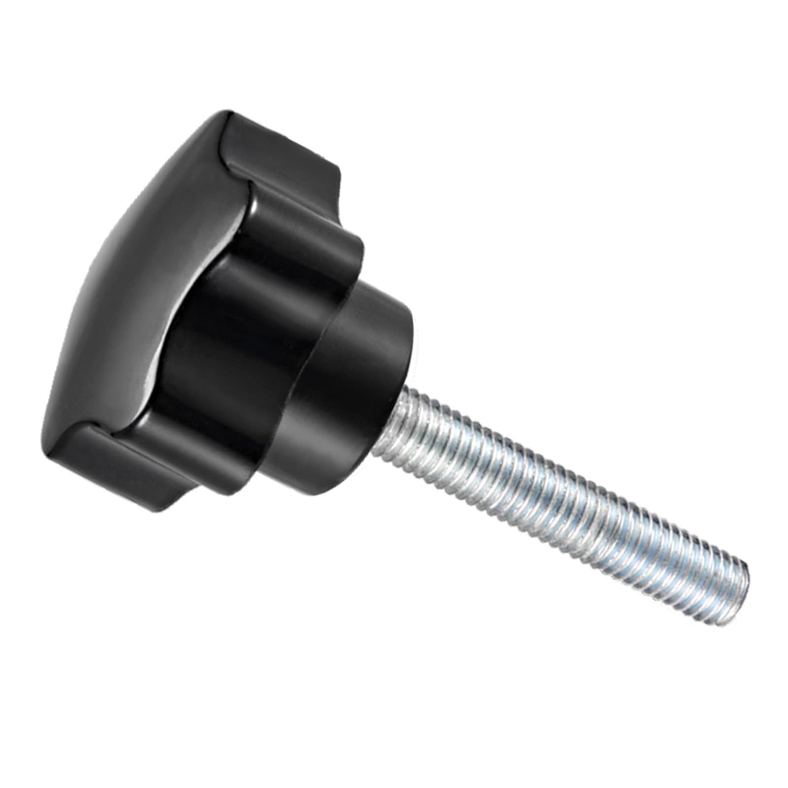 CoCud Star Clamping Knobs, M8 x 21mm Male Thread 30mm Head, Plastic Thumb Screw Grip Hand Knobs Threaded Bolt Black - (Applications: for Lathe Machinery), 1-Piece