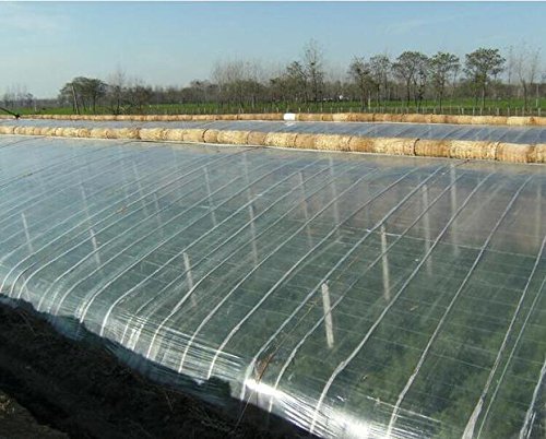 Agfabric 2.4 Mil Greenhouse Clear Plastic Film Polyethylene Covering 6.5ftx75ft