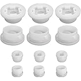 Bung Caps 2 inch Fine Thread Barrel Caps 6 Pieces and 6 Pieces 3/4" Plastic Bung Hole Caps with 12Pieces Gasket for 55 Gallon Drum