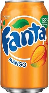 Fanta Mango Flavoured Soda Can 355 ml Pack of 12