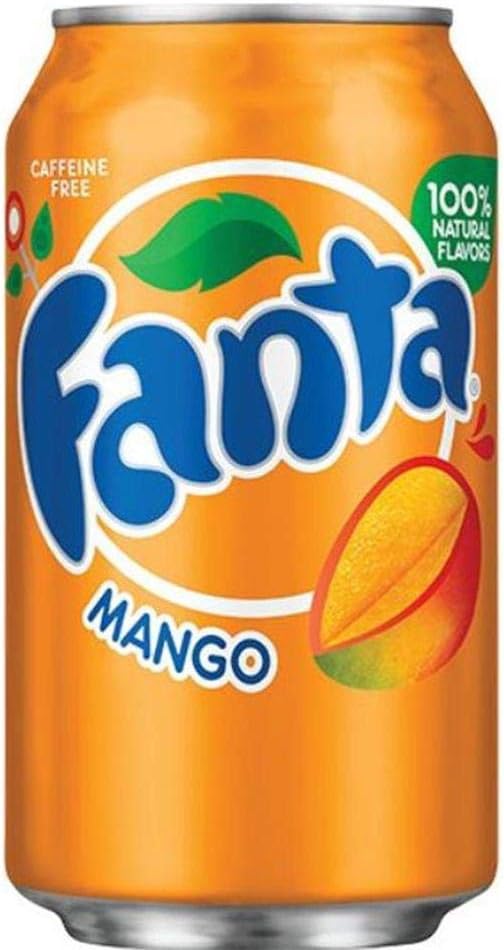 Fanta Mango Flavoured Soda Can 355 ml Pack of 12