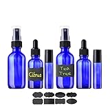 Multi-Size Essential Oil Bottle Kit, 6 Pieces