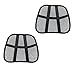 Omni Set of 2 Extra Comfortable Adjustable Breathable Cool Black Mesh Lumbar Back Support Fit All Types Office Chair Car Seat