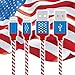 iPhone Lightning Cable CSHope Apple Certified 5ft MFI Cable USB Charge and Data Sync, US Flag Design Nylon Braided Charger Cable for iPhone iPad and iPod (1pc Flag Color)