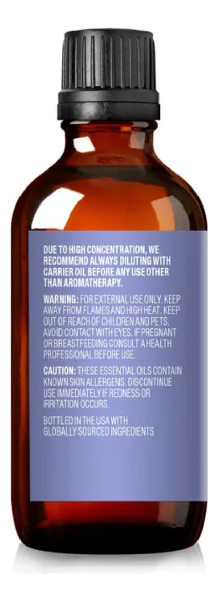 Cliganic Organic Lavender Essential Oil - 100% Pure Natural Undiluted, for Aromatherapy Diffuser | Non-GMO Verified (Packaging May Vary)