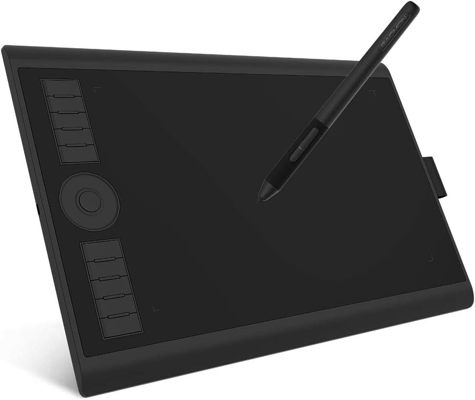 GAOMON M10K Pro 10 x 6.25 Tablet with 8192 Pressure, Battery-Free Pen, OTG
